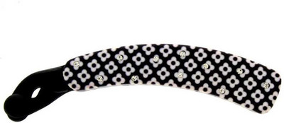 

Anuradha Art Jewellery BN-454 Banana Clip(White, Black)