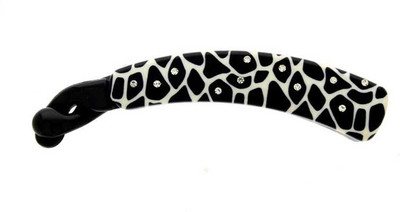 

Anuradha Art Jewellery BN-459 Banana Clip(White, Black)