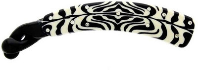 

Anuradha Art Jewellery BN-428 Banana Clip(White, Black)