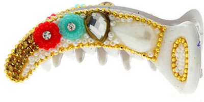 

Anuradha Art Jewellery BN-442 Banana Clip(White)