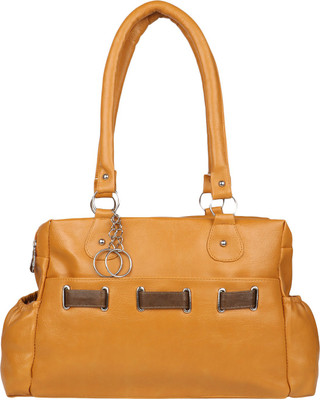 

MET CARE Hand-held Bag(Tan, Brown), Brown;tan