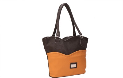

Bee fashionable Shoulder Bag(Tan, Black), Black;tan