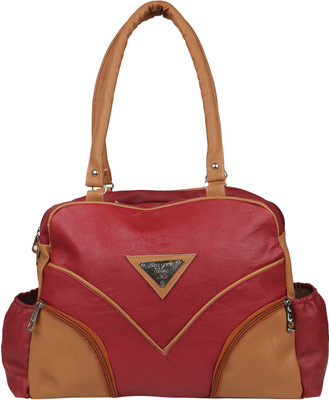 

MET CARE Hand-held Bag(Maroon, Brown), Brown;maroon