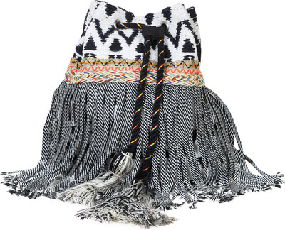 

Reggel Pouch Potli(Black, White)