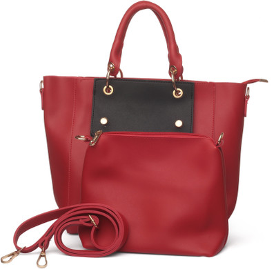

Bagwati Designs Messenger Bag(Red, Black), Black;red