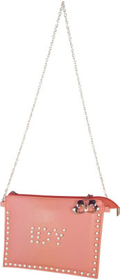 

Anglopanglo Women Evening/Party Orange PU Sling Bag