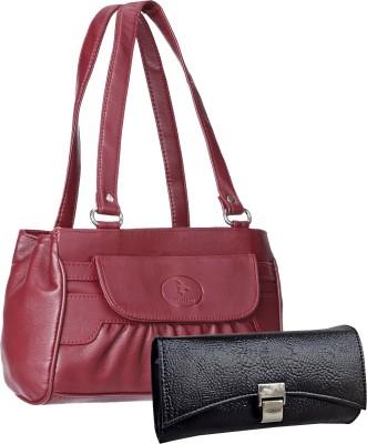 

Pellcaso Hand-held Bag(Maroon)