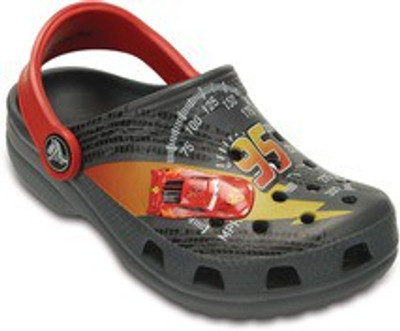 

Crocs Boys & Girls Sling Back Clogs(Brown, Charcoal/true red