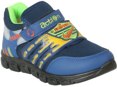 

Action Shoes Boys & Girls Velcro Running Shoes(Dark Blue