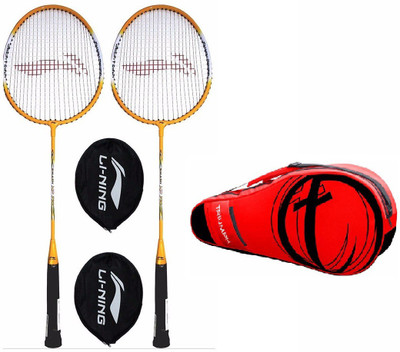 

Li-Ning XP Smash 710 2PC ,1 Single Compartment Triumph 302 Red/Black Badminton Bag Combo Badminton Kit