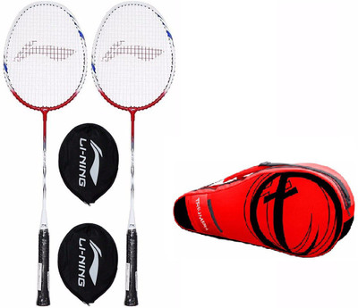 

Li-Ning XP Smash 809 2PC ,1 Single Compartment Triumph 302 Red/Black Badminton Bag Combo Badminton Kit
