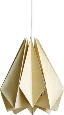 

Brownfolds Pearl Gold paper origami lampshade; Vanilla Bliss single pack Ceiling Lights, Hanging Lights (Pendant Lights) Lamp Shade(Paper)