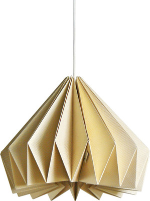 

Brownfolds Pearl Gold paper origami lampshade; Vanilla Bliss dual pack Ceiling Lights, Hanging Lights (Pendant Lights) Lamp Shade(Paper)