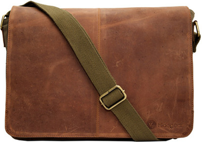 

Hidegear 14 inch Laptop Messenger Bag(Tan), Olive;tan
