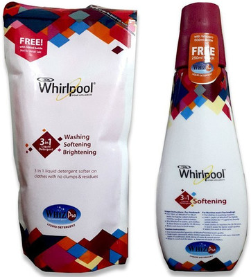 

Whirlpool Whizpro Rose Liquid Detergent (500Ml + 250ML = 750) Multi-Fragrance Liquid Detergent(750 ml)