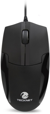 

Tecknet M010 Wired Optical Mouse(USB, Black)