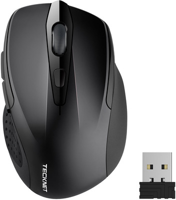 

Tecknet M003 pure wireless mouse Wireless Optical Gaming Mouse(2.4GHz Wireless, Black)