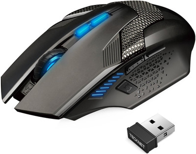 

Tecknet SM-268AG Raptor Prime Wireless Optical Gaming Mouse(Bluetooth, Black)