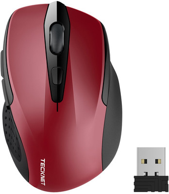 

Tecknet M003 pro wireless mouse Wireless Optical Gaming Mouse(2.4GHz Wireless, Red)