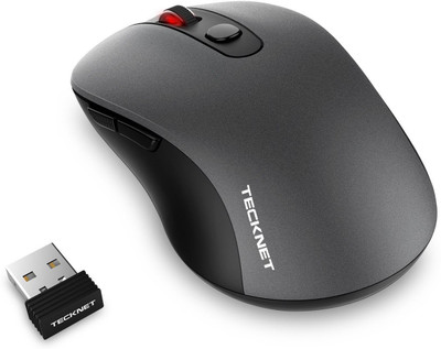 

Tecknet M001 Pure Wireless Optical Gaming Mouse(2.4GHz Wireless, Grey)