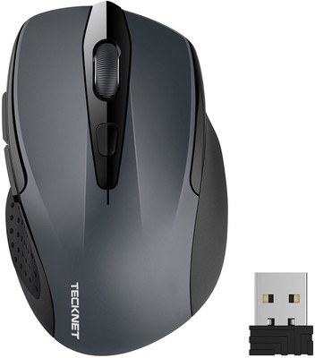 

Tecknet M003 pure wireless mouse Wireless Optical Gaming Mouse(2.4GHz Wireless, Grey)
