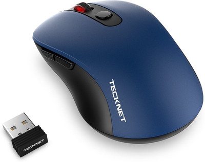 

Tecknet M001 Pure Wireless Optical Gaming Mouse(2.4GHz Wireless, Blue)