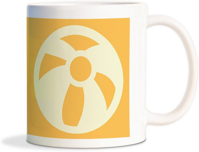 

Red Flower Ball vector Coffee Ceramic Mug(350 ml), White
