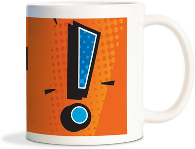 

WFCR Comic cartoon blast Coffee Ceramic Mug(300 ml), White