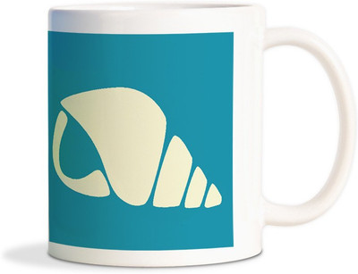 

Red Flower Sea snail vector Coffee Ceramic Mug(300 ml), White