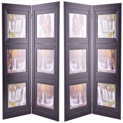 

ultimate creation Wood Photo Frame(Black, 6 Photos)