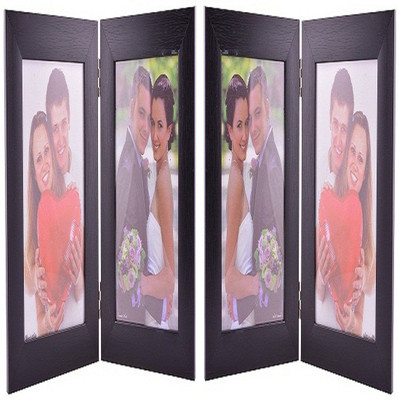 

ultimate creation Wood Photo Frame(Black, 2 Photos)