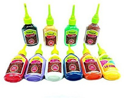 Fevicryl Non Sticky 3D Cone Out Liners Multicolored Set Of 10(Set of 10, Multicolor)