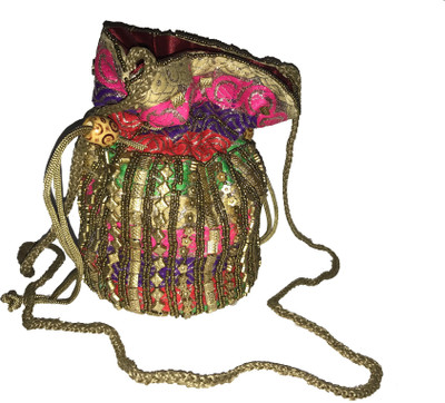 

aadayae Multi Colored Potli Pouch Potli(Multicolor)