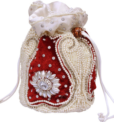 Craft Trade Festive Potli(White)