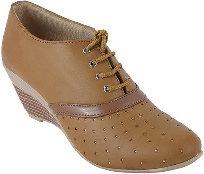 

Chickshoo Lace Up For Women(Beige