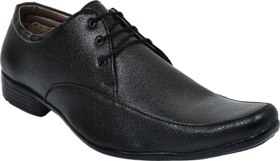 

Lagom Derby Black Formal Shoes Lace Up For Men(Black