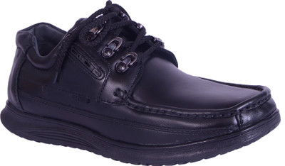 

Shoebook Men's Black Leather Casual Shoes Casuals For Men(Black