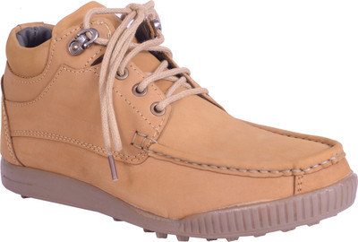 

Shoebook Men's NUbuck Stylish Leather Shoes Casuals For Men(Tan
