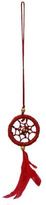 

Vyne Vyne red car dream catcher Decorative Showpiece - 16 cm(Cotton, Red)