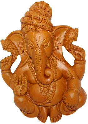 

Sarvsiddhi Terracotta Plain Turban Ganesh Wall Hanging Decorative Showpiece - 30 cm(Terracotta, Brown)