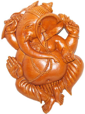 

Sarvsiddhi Terracotta Plain Ekdanta Ganpati Wall hanging Decorative Showpiece - 5 cm(Terracotta, Brown)