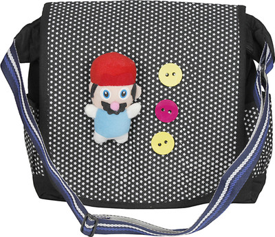 

WhiteAsh Women Casual Black PU Sling Bag