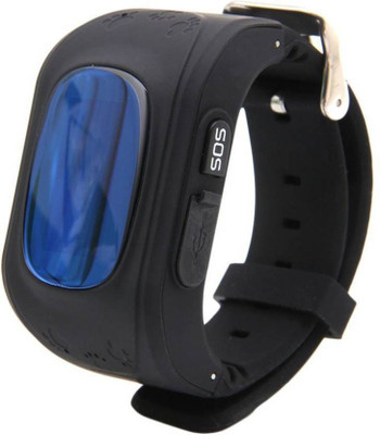 

Benison India ™Silicon Kids GPS Wrist 2-Way Call BT anti-lost Support Andorid and IOS APPs GPS LBS AGPS Location Smartwatch(Black Strap Free Size)