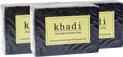 

Vagad's Khadi Chocolate & Honey Soap(375 g, Pack of 3)