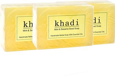

Vagad's Khadi Mint & Seasame Seed Soap(375 g, Pack of 3)