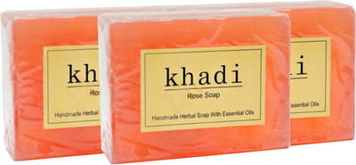 

Vagad's Khadi Rose Soap(375 g, Pack of 3)