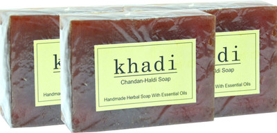

Vagad's Khadi Chandan-Haldi Soap(375 g, Pack of 3)