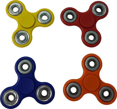 

Global Gifts Handspinner Stress Reliever Fidget Toy (SET OF 4 SPINNERS )(Yellow, Red, Green, Blue)