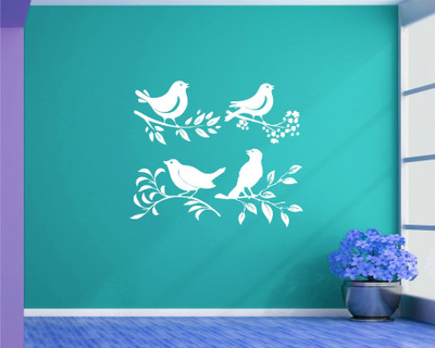 

Wall Guru  Home Décor wall Sticker(Pack of 1, White
