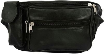

Modish Designs Fashion 4 Pocket Waist Pouch Black Waist Bag(Black)